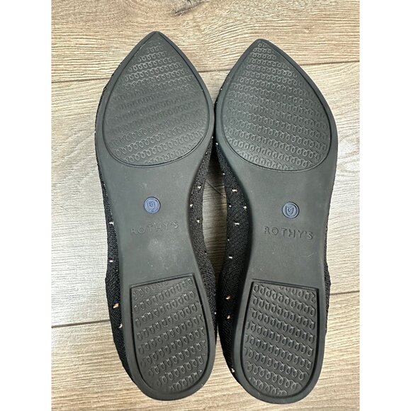 Rothy's The Point Ivory Dot Textile Ballet Flat Classic Women’s US 7 - Picture 5 of 12